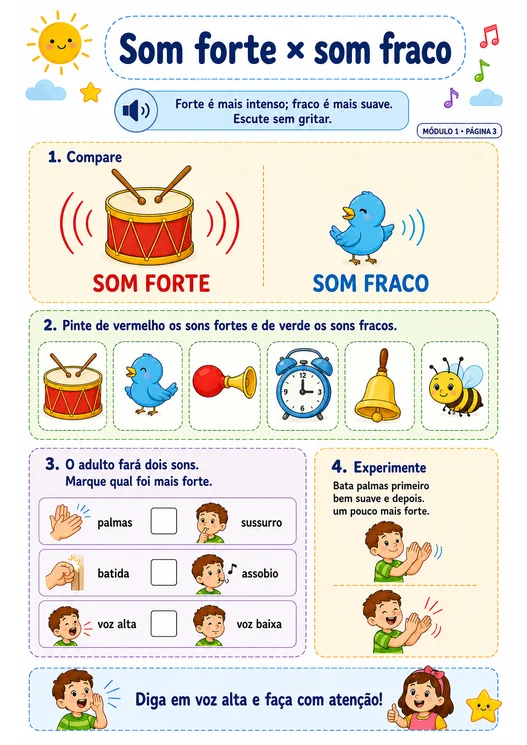 Som forte × som fraco