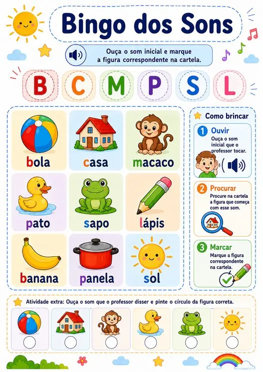 Bingo dos sons